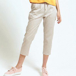 Ladies' Drawstring Crop Pants (LP-20005)